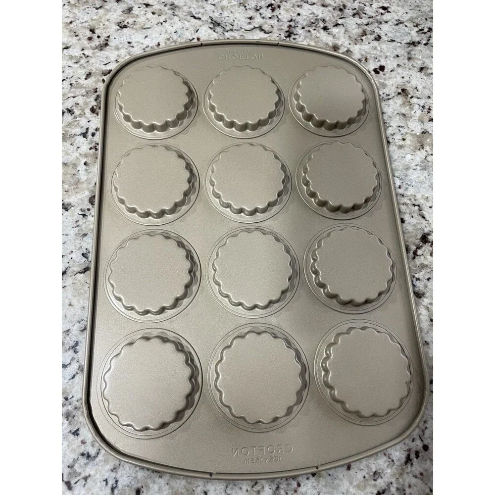 Crofton Mini Tart Baking Pan – 12 Cavities – 10.6” x 15.5” – Bakeware